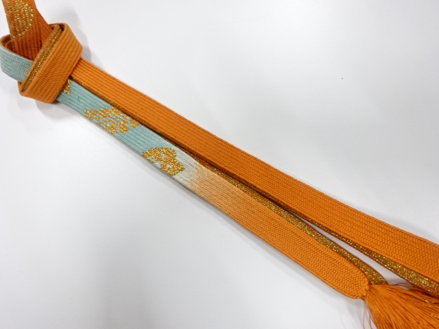 JAPANESE KIMONO / KORAI HAND-TIED OBIJIME